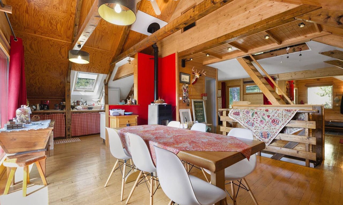 Gresse-en-Vercors Ski Chalet | Chalet "Gresse": Mountain View, Private Terrace, and Shared Garden