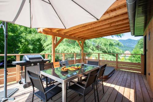 Masevaux-Niederbruck Ski Chalet | Chalet 'La Forêt Enchantée', nature, calme et jacuzzi au coeur de la Vallée