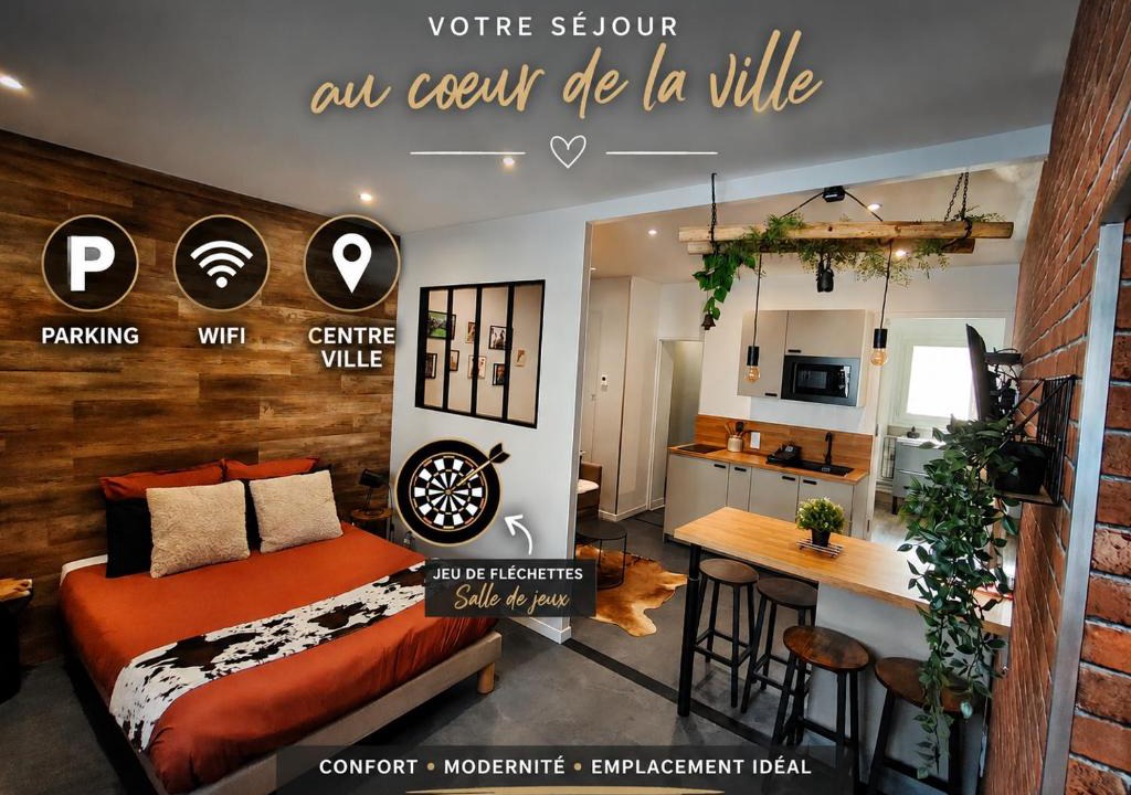 Evreux Apartment | Salle de jeux Centre Évreux Vachement Normand