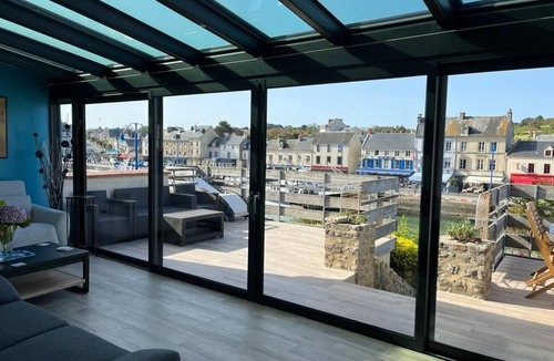 Port-en-Bessin-Huppain House | Exceptionally located on the port, beautiful house, terrace, 50m from the sea