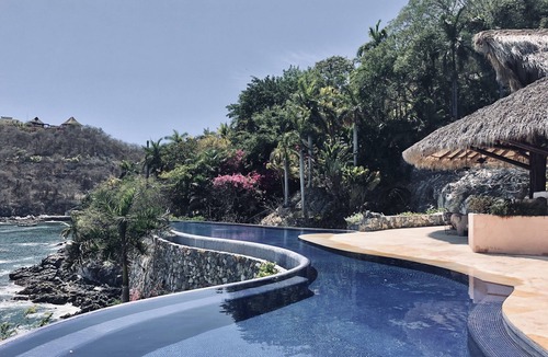 Lazaro Cardenas Villa | Staffed Oceanfront Estate: Giant Infinity Pool + Views