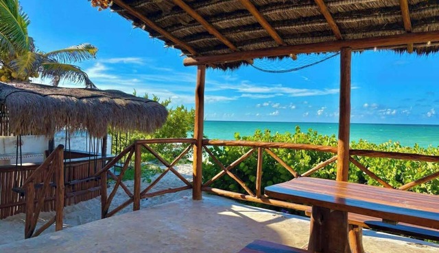Beachfront House with Terrace Bar - All inclusive