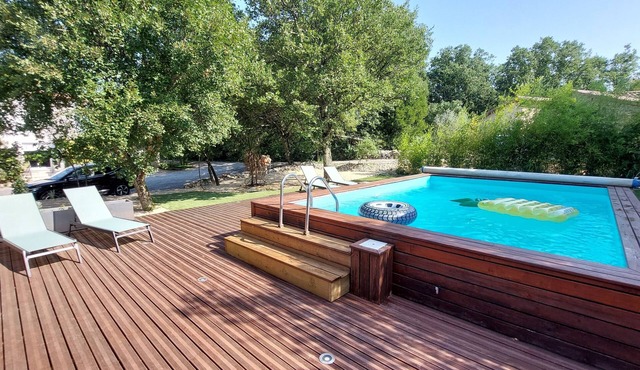"L'Echappée Manora-Chênes" Ardèche pool house