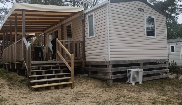 Mobile home Eleganzia 6 pers in a 4 star campsite les embruns in Cap Ferret