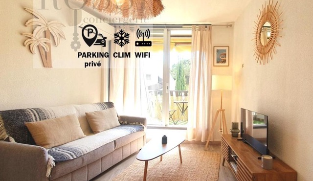 Suite Vasco à deux pas des PLAGES Parking privé Clim Wifi - ROSSIconciergerie - Linge inclus